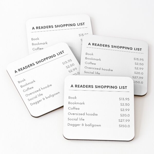 Item preview, A readers shopping list designed and sold by bookloversclub.