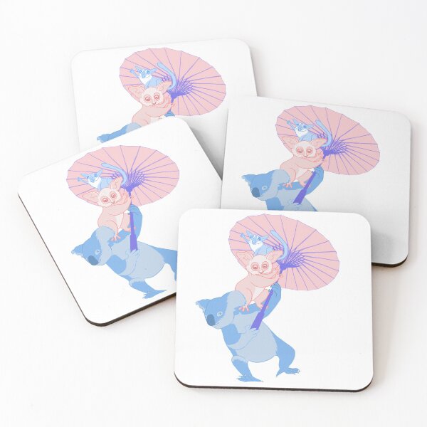 Item preview, Koala, Bushbaby, Sugar Glider, Kawaii Sisters Illustration designed and sold by Rosanna Rann.