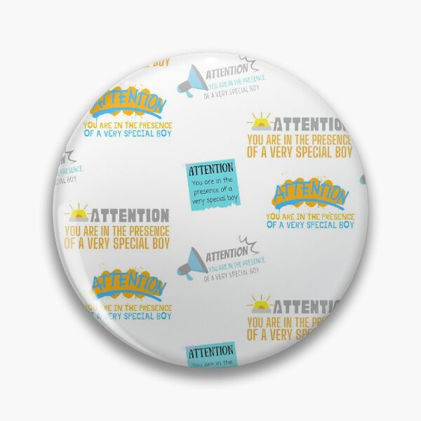 Item preview, Attention! You Are In The Presence of A Very Special Boy Sticker Pack 2 designed and sold by SweetAndSpice.