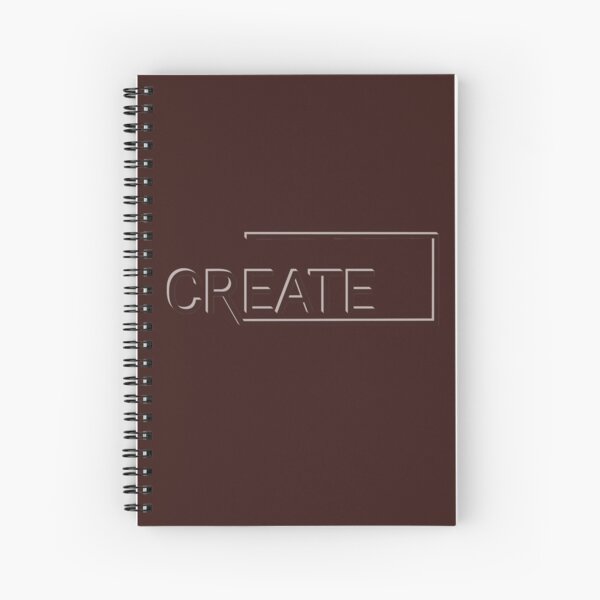 Create - Dark Sienna Spiral Notebook
