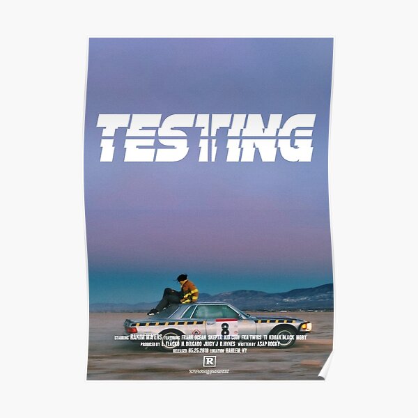 Testing Car Poster