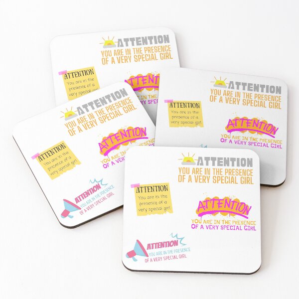 Item preview, Attention! You Are In The Presence of A Very Special Girl Sticker Pack 2 designed and sold by SweetAndSpice.