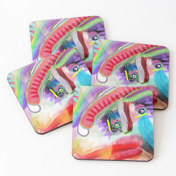 Item preview, Colourful, Bright, Fun Abstract Face designed and sold by Tamara-Marie.
