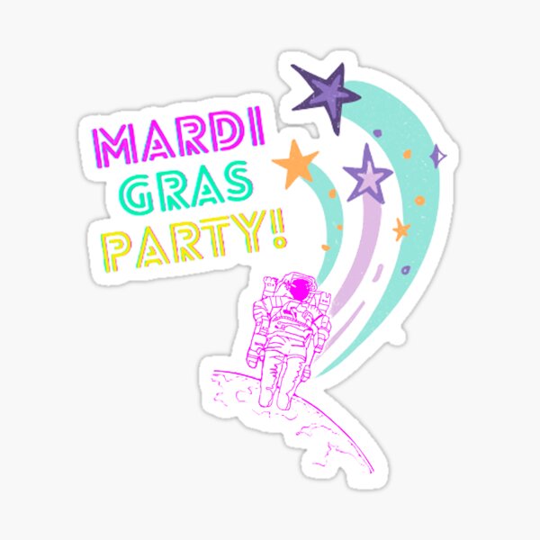 Mardi Gras Stickers for Sale