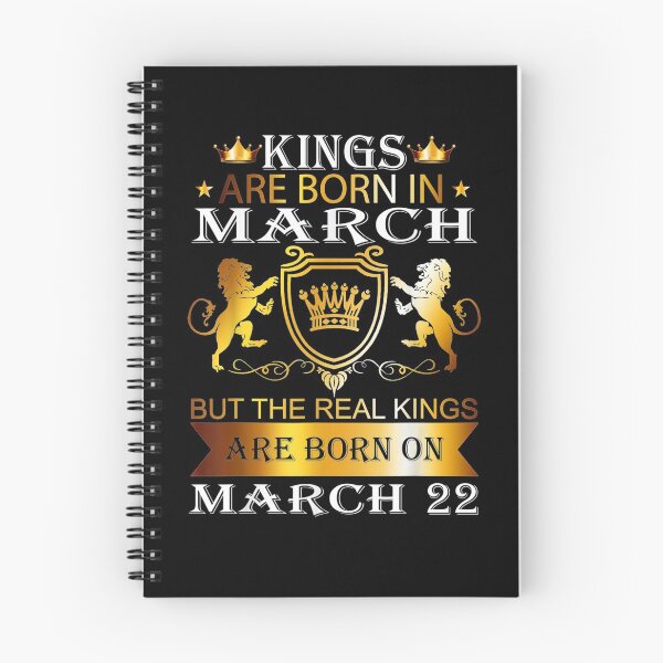 Item preview, Kings Are Born On March 22nd Birthday Bday Men Boy Gift designed and sold by ninapfvu.