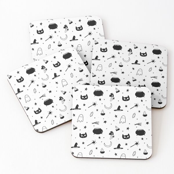 Item preview, Witchy Pattern - Black and White  designed and sold by Jennie Mahoney.