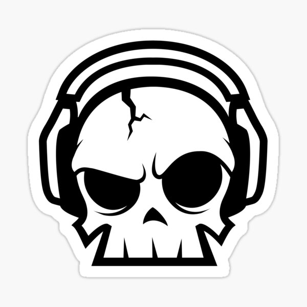 Dead.FM Oscar Skull Sticker