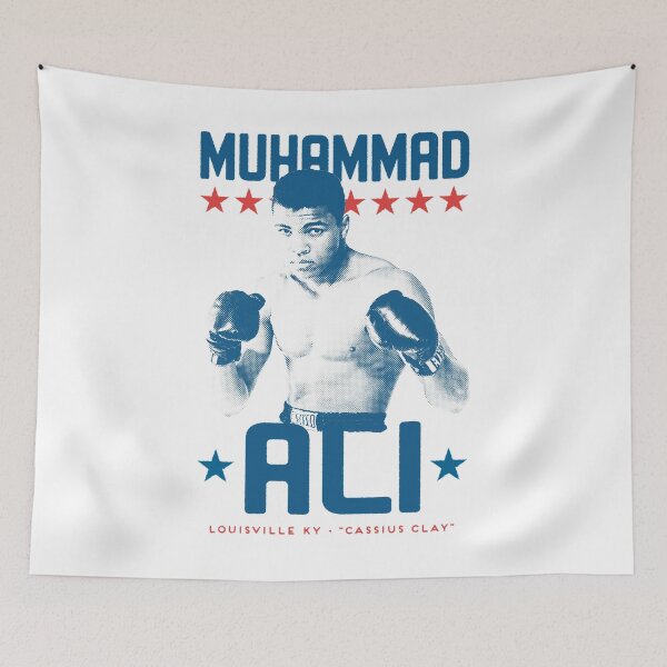 Artikelvorschau, Muhammad "Cassius Clay" Ali Vintage Boxplakat entworfen und verkauft von gerardgraphics.