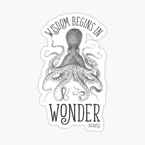 Item preview, Wisdom Begins in Wonder designed and sold by chimeraarts.