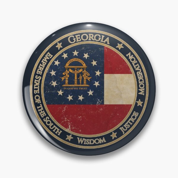 Item preview, Vintage Georgia USA United States of America American State Flag designed and sold by DragonXX.