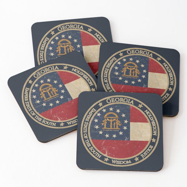 Item preview, Vintage Georgia USA United States of America American State Flag designed and sold by DragonXX.