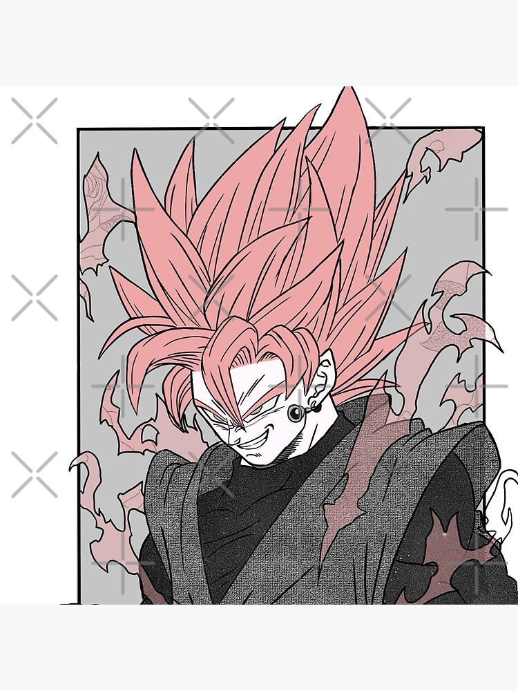 Rose Goku Black Manga Art  Magnet for Sale by Tammy1971