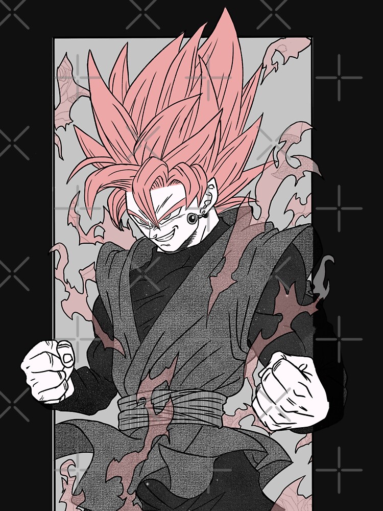 Rose Goku Black Manga Art  Magnet for Sale by Tammy1971