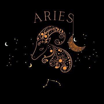 "Dreamy and beautiful celestial sign - Aries" Poster for Sale by