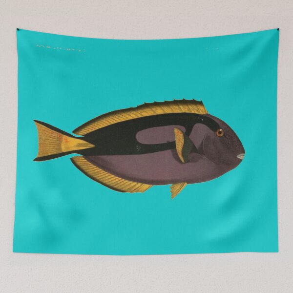 Item preview, Blue tang vintage illustrated design designed and sold by TrippyEarth.