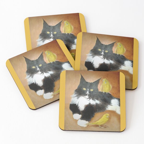 Item preview, Sylvester our cat and friends - Oil on canvas designed and sold by ChrisLionHeart.