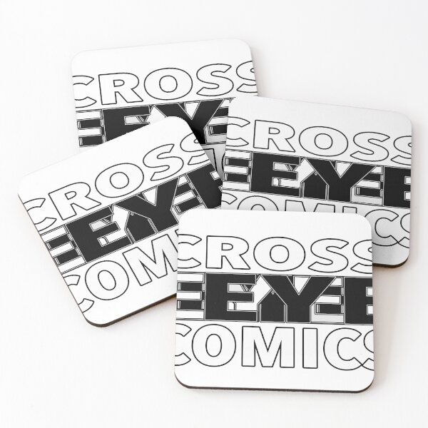 Item preview, CROSS EYE COMICS - NYSTAGMUS - WHITE LETTER designed and sold by crosseyecomics.