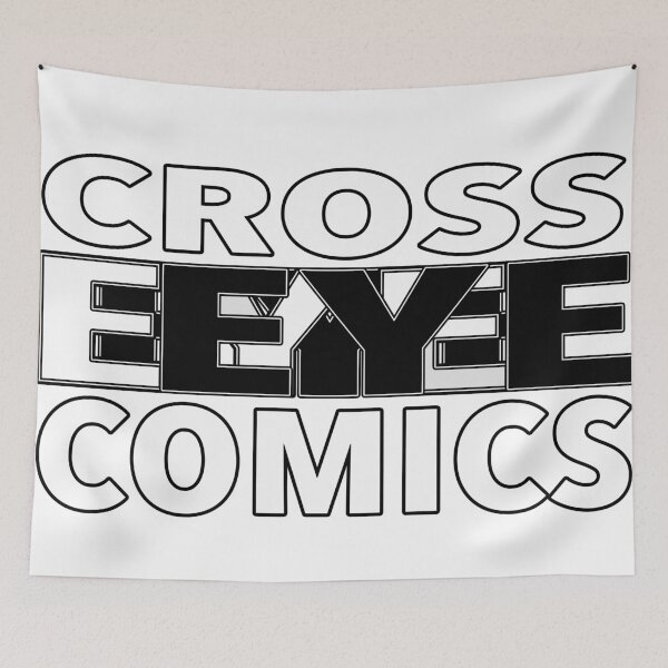 Item preview, CROSS EYE COMICS - NYSTAGMUS - WHITE LETTER designed and sold by crosseyecomics.