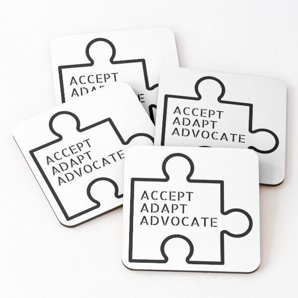 Item preview, Accept Adapt Advocate-Autism Awareness designed and sold by NikitaAg.
