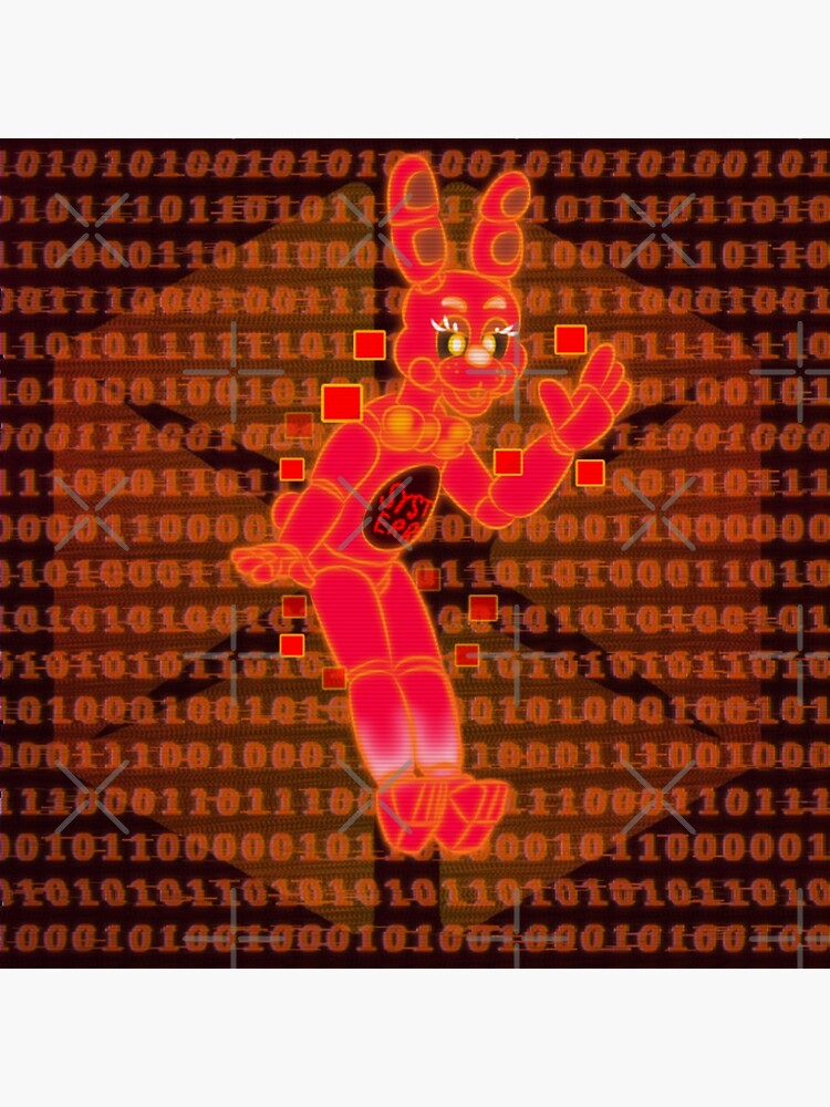 "System Error Toy Bonnie Fnaf ar (with background)" Art Print for