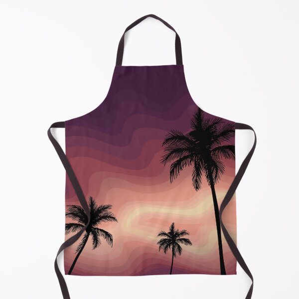 Item preview, Palm Tree Silhouette Against a Sunset, Landscape Digital Illustration designed and sold by AlmightyClaire.