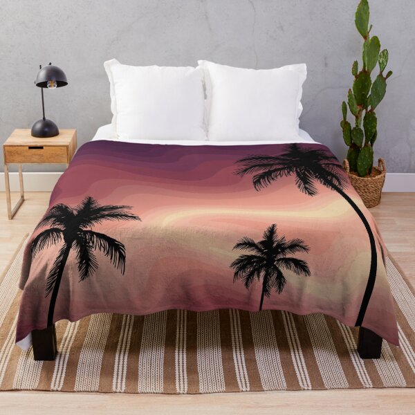 Item preview, Palm Tree Silhouette Against a Sunset, Landscape Digital Illustration designed and sold by AlmightyClaire.
