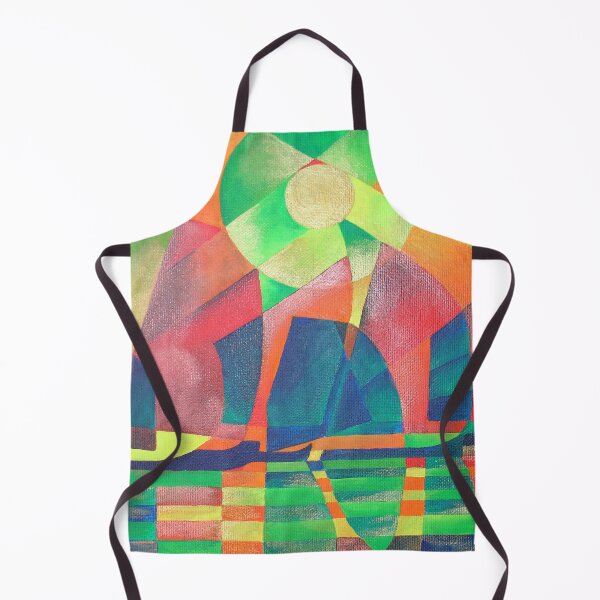 Item preview, Sea of Green With Cubist Abstract Junks designed and sold by taiche.