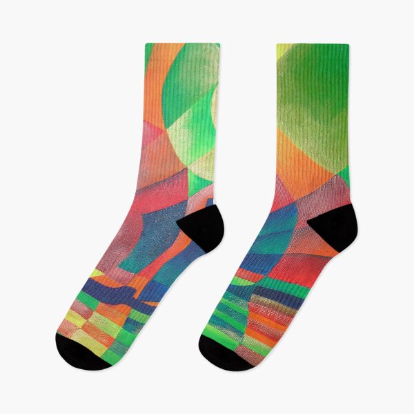 Item preview, Sea of Green With Cubist Abstract Junks designed and sold by taiche.