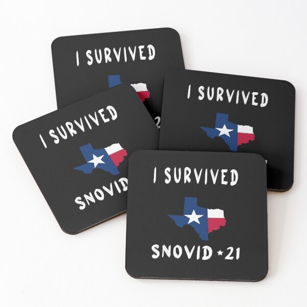 Item preview, I Survived Snovid-21 Texas Proud Texans Vintage Retro T-Shirt designed and sold by midodesign20.