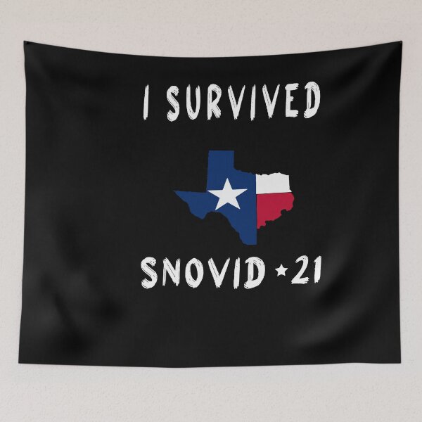 Item preview, I Survived Snovid-21 Texas Proud Texans Vintage Retro T-Shirt designed and sold by midodesign20.
