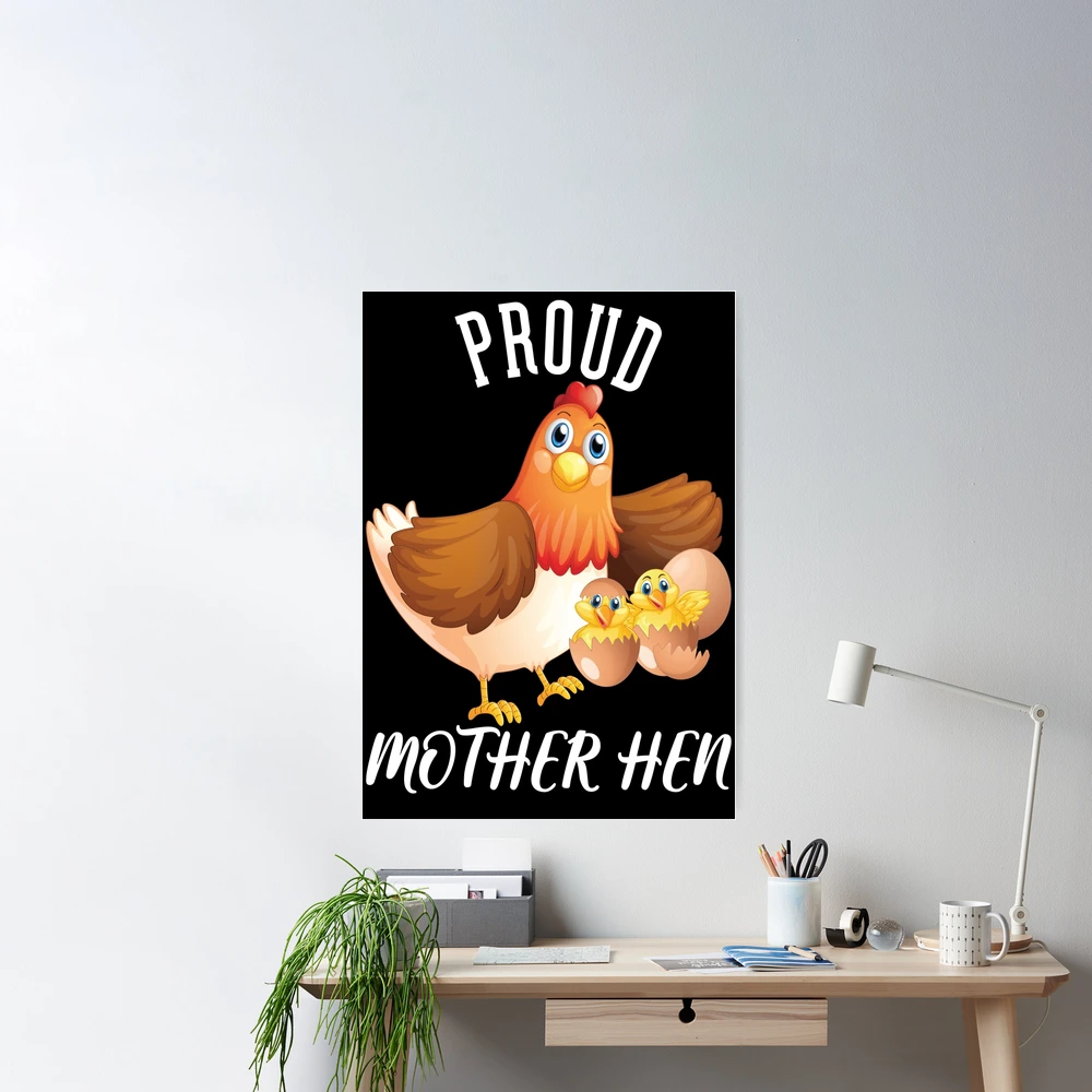 FromCaliko Mama Chicken and Spinning Chick - Hard Enamel Pin Momma Hen Chicken Mom Locking Metal Back