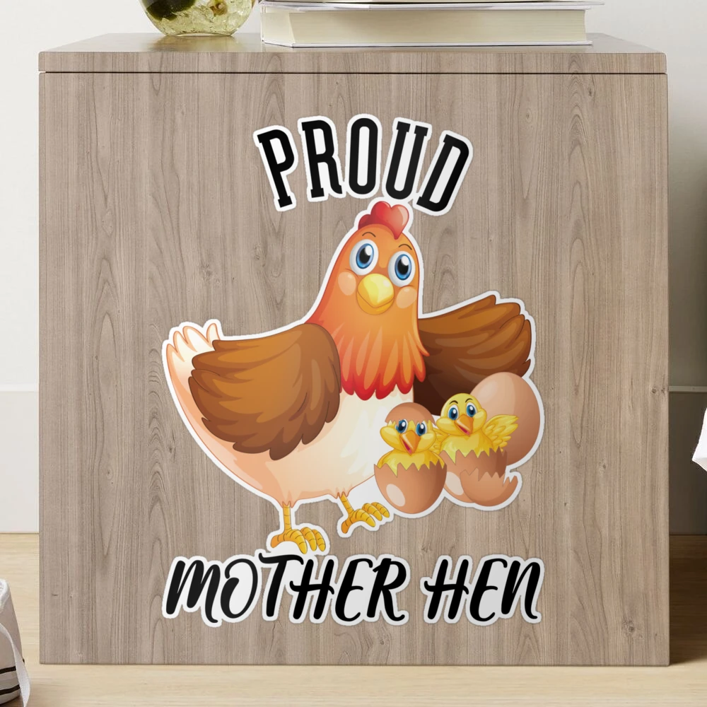 FromCaliko Mama Chicken and Spinning Chick - Hard Enamel Pin Momma Hen Chicken Mom Locking Metal Back