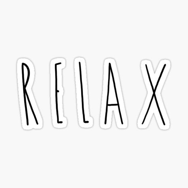 Relax Sticker