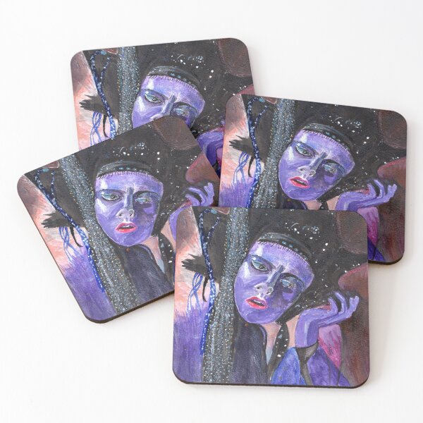 Item preview, Star Goddess, a fantasy watercolour designed and sold by melbeasleyarts.
