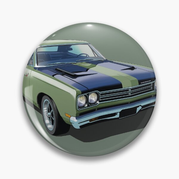 Item preview, 1969 Plymouth Roadrunner in light green designed and sold by candc-retro.