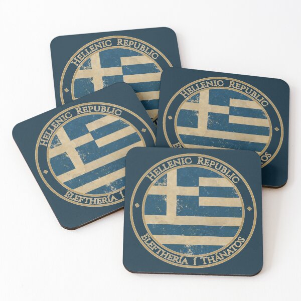 Item preview, Vintage Greece Hellenic Republic Europe European Flag designed and sold by DragonXX.