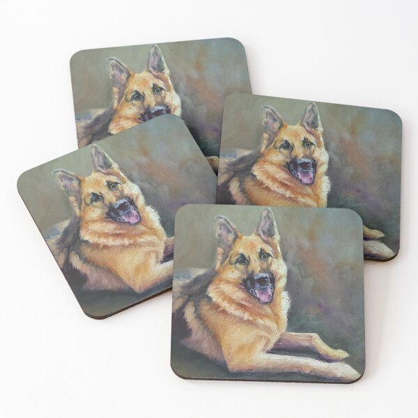 Item preview, Franciska Howard, Artist, Painting,  Brodie, Dog, German Shepherd, Alsatian, Pet, Portrait designed and sold by Franciska Howard.