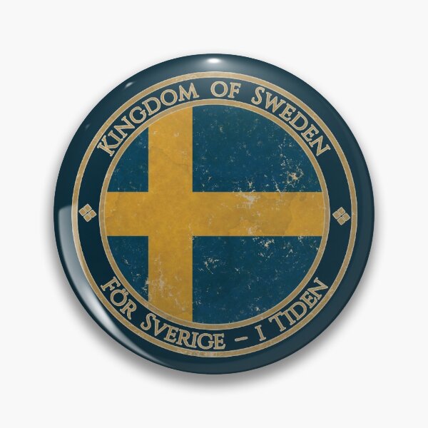 Item preview, Vintage Kingdom of Sweden Europe European Flag designed and sold by DragonXX.