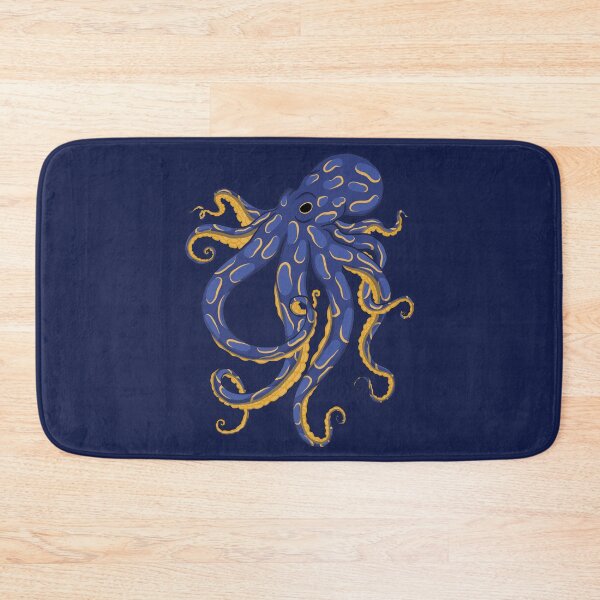 Item preview, Dark Blue Octopus with golden Details designed and sold by muffinstandd.