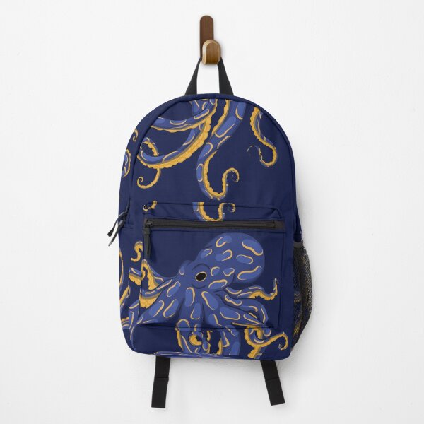 Item preview, Dark Blue Octopus with golden Details designed and sold by muffinstandd.