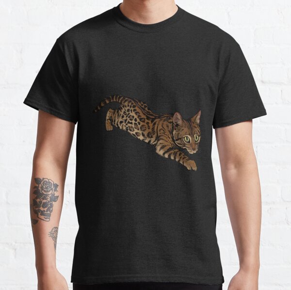 Bengal Cat Guardian Angel Kitty T-Shirt – Halos and Pawprints