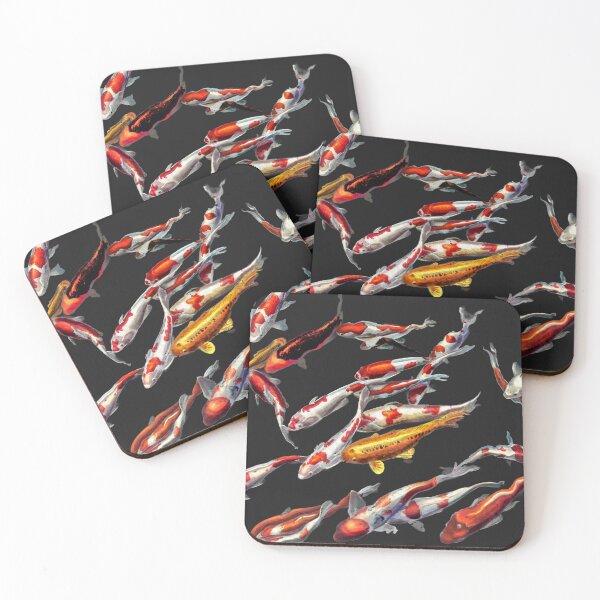 Item preview, Realistic Swimming Koi Fish in a Pond Digital Painting designed and sold by Surreptica.