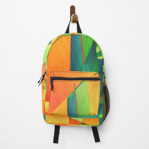 Item preview, Chinese Junk Sails at Sunrise Orange And Green Abstract designed and sold by taiche.