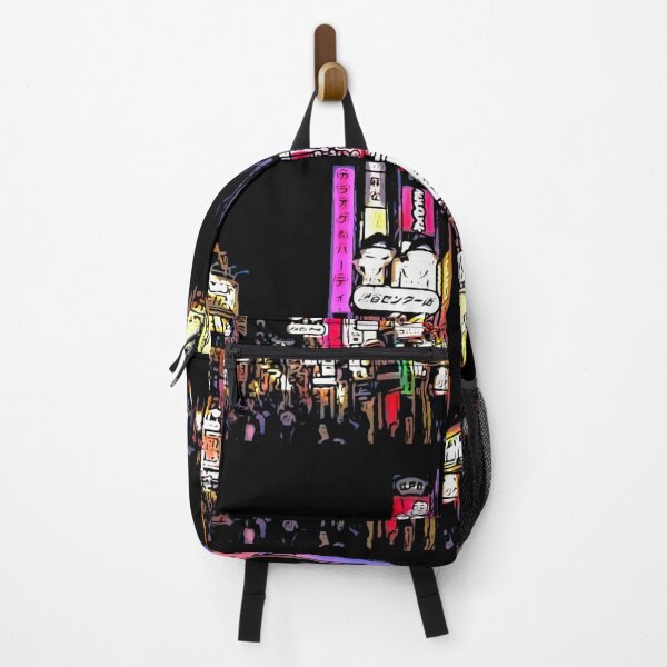 Item preview, Japanese street view at night, urban anime, anime street view, anime scene, best gift for japan lovers, designed and sold by shodark.