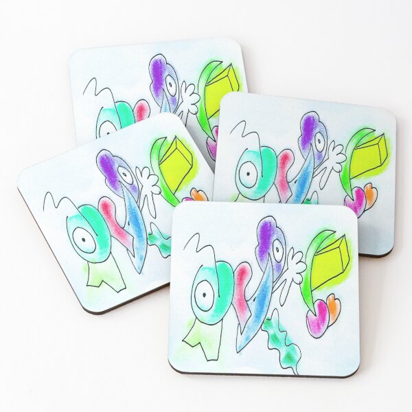 Item preview, Abstract fun drawing of friends at Melbourne party designed and sold by TramsmashGuy.