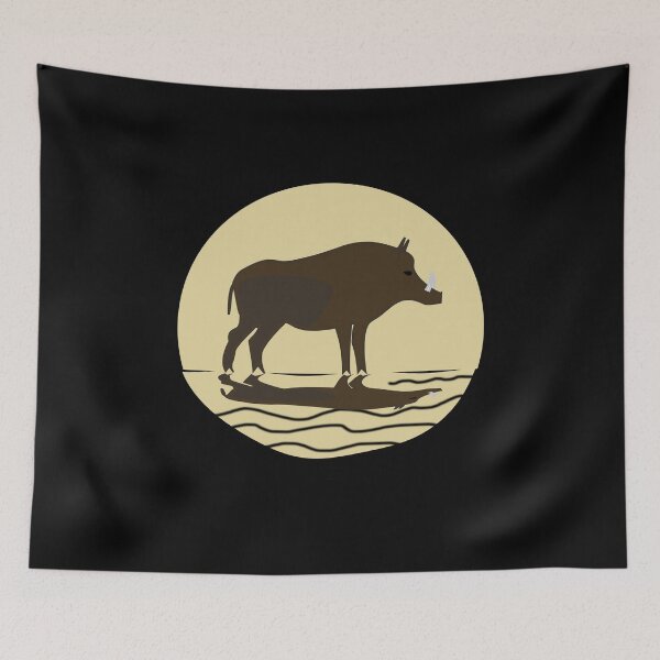 Item preview, Boar boar sow pig forest hunter hunt designed and sold by titanosdesign.