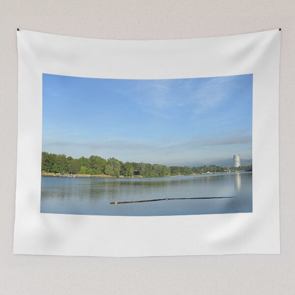 Item preview, Danube river in the morning Vienna city Austria designed and sold by goceris.