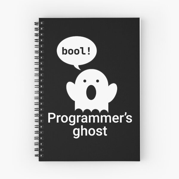 Item preview, Programmer's ghost bool pun designed and sold by ThingsForFun.