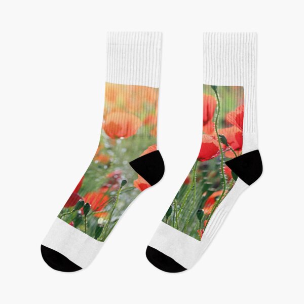 Item preview, poppies wildflowers spring season nature background designed and sold by goceris.