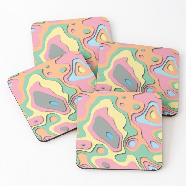 Item preview, Abstract colorful background paper cut effect designed and sold by tsotsamori213.